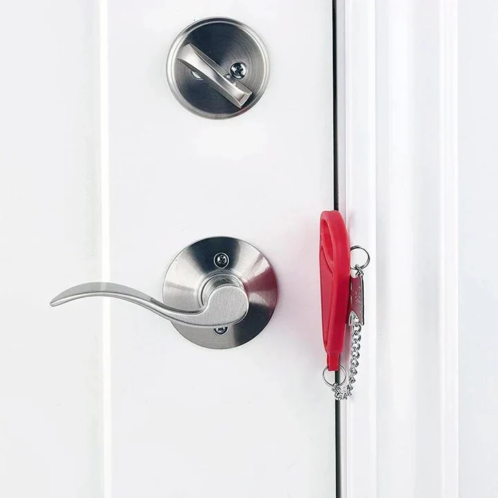 Travel Door Lock with Reinforced Security Bar - Image 3