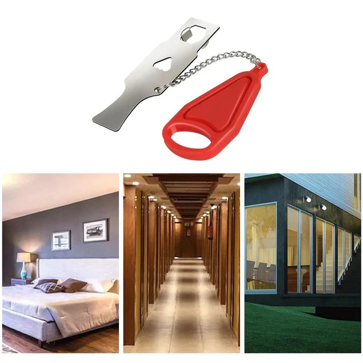 Travel Door Lock with Reinforced Security Bar - Image 5