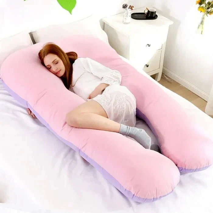 U-Shaped Body Pillow – Adjustable Full-Length Cushion for Sleep - Image 2