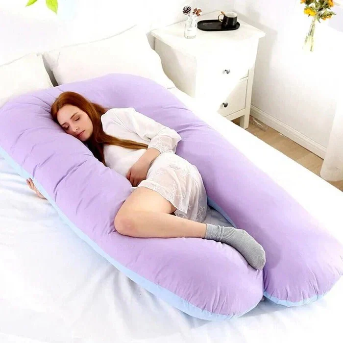 U-Shaped Body Pillow – Adjustable Full-Length Cushion for Sleep - Image 4