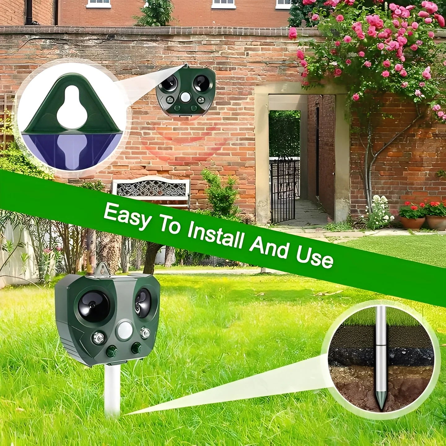 Ultrasonic Bird and Pest Deterrent Device with Motion Sensor - Image 6