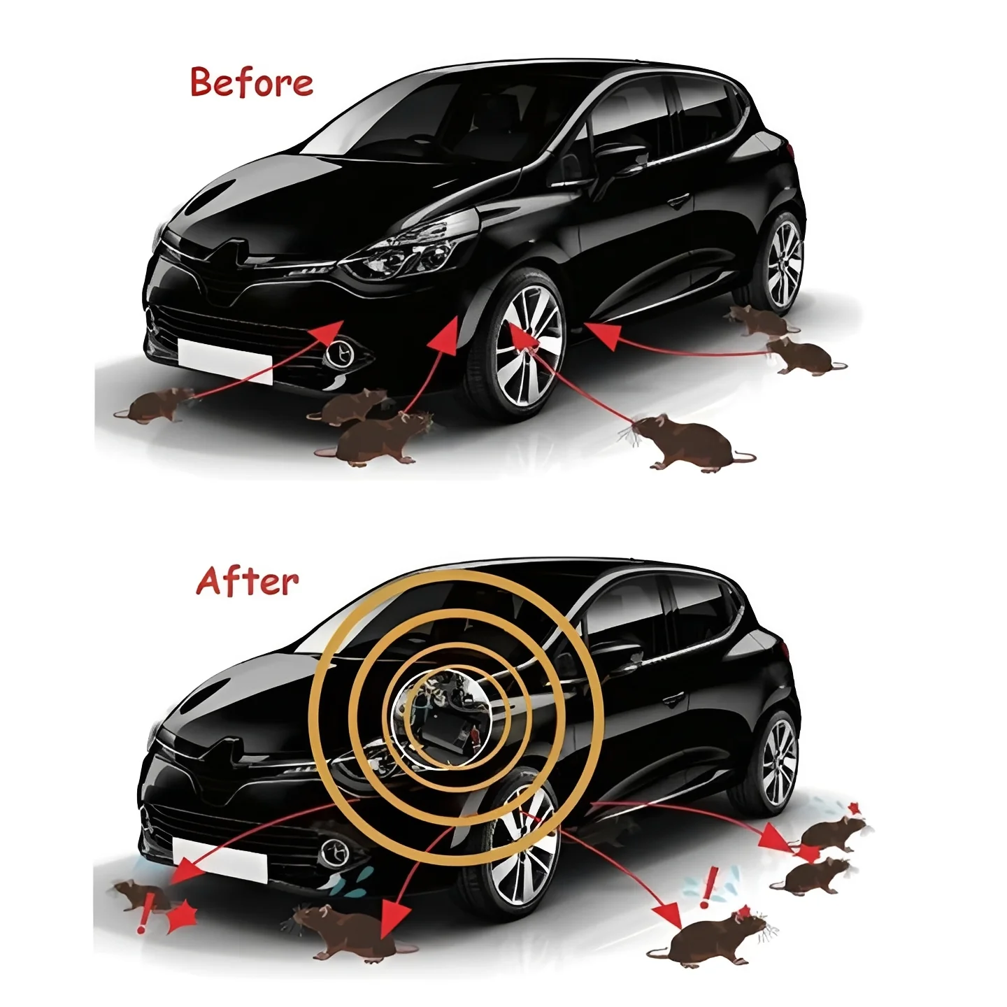 Ultrasonic Vehicle Rodent Repeller with Motion Sensor - Image 5