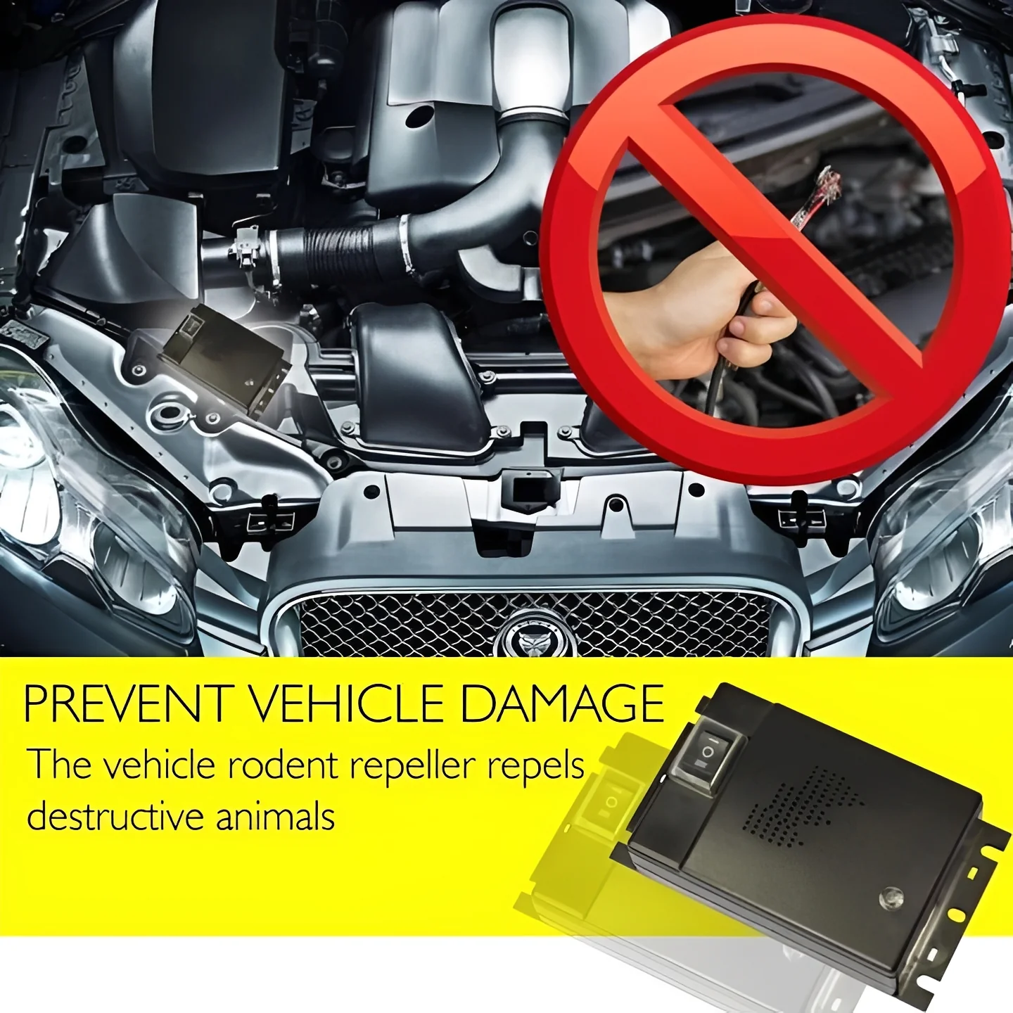 Ultrasonic Vehicle Rodent Repeller with Motion Sensor - Image 8