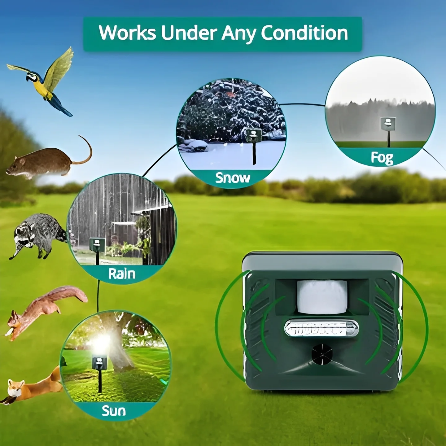 Ultrasonic Woodpecker Deterrent for Outdoor Pest Control - Image 3