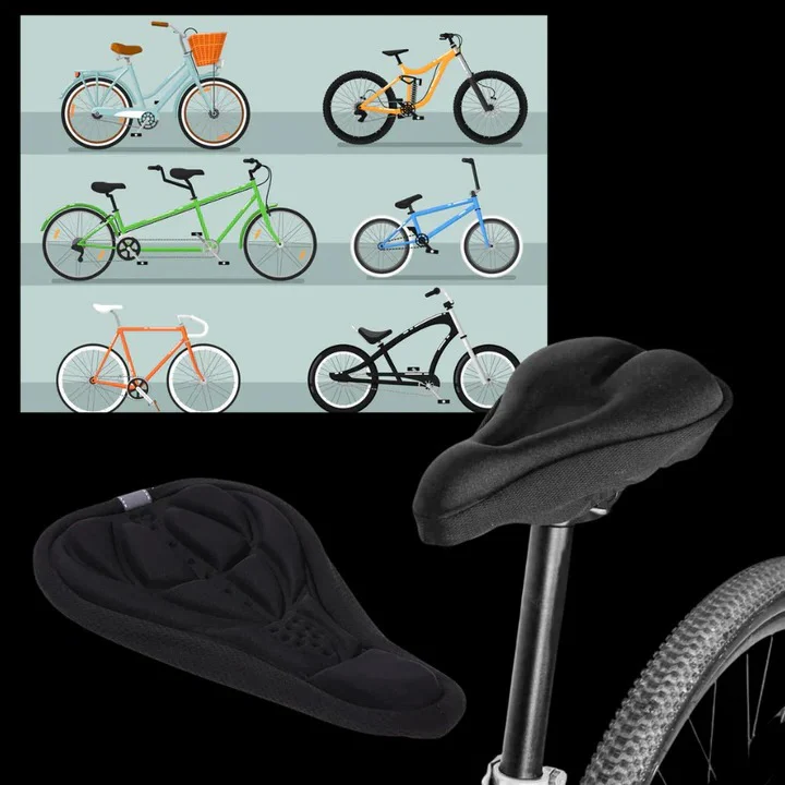 Bike Saddle Cover with Gel Layer and Adjustable Drawstring Fit - Image 10