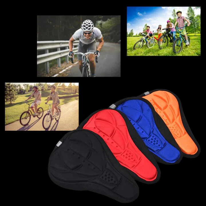 Bike Saddle Cover with Gel Layer and Adjustable Drawstring Fit - Image 5