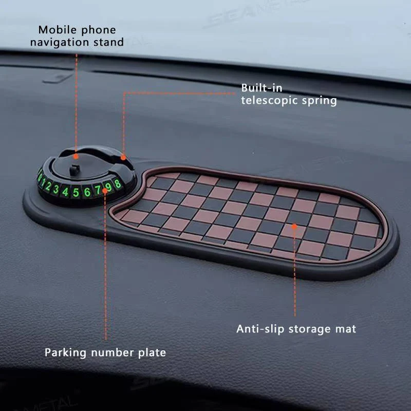 Universal Car Phone Holder with Anti-Slip Dash Mat - Image 9