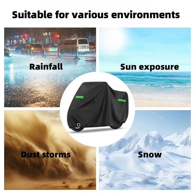 Outdoor Motorcycle and Scooter Cover with Reflective Coating - Image 6