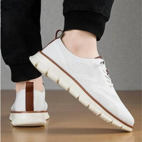 Knit Fabric Casual Shoes with Wide Toe Box and Slip On Style - Image 13