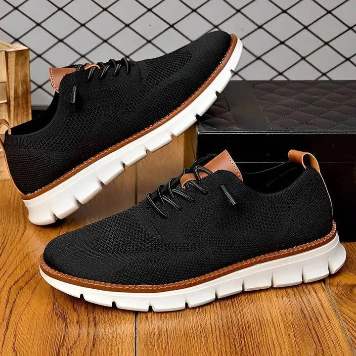 Urban Casual Walking Shoes with Wide Toe Box and Knit Upper - Image 12