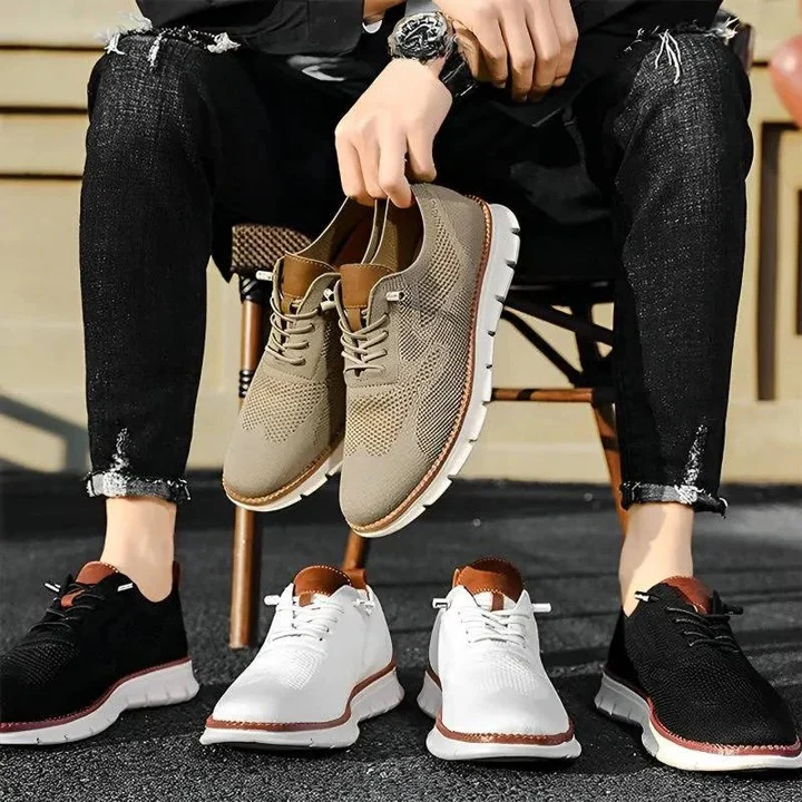 Urban Casual Walking Shoes with Wide Toe Box and Knit Upper - Image 14