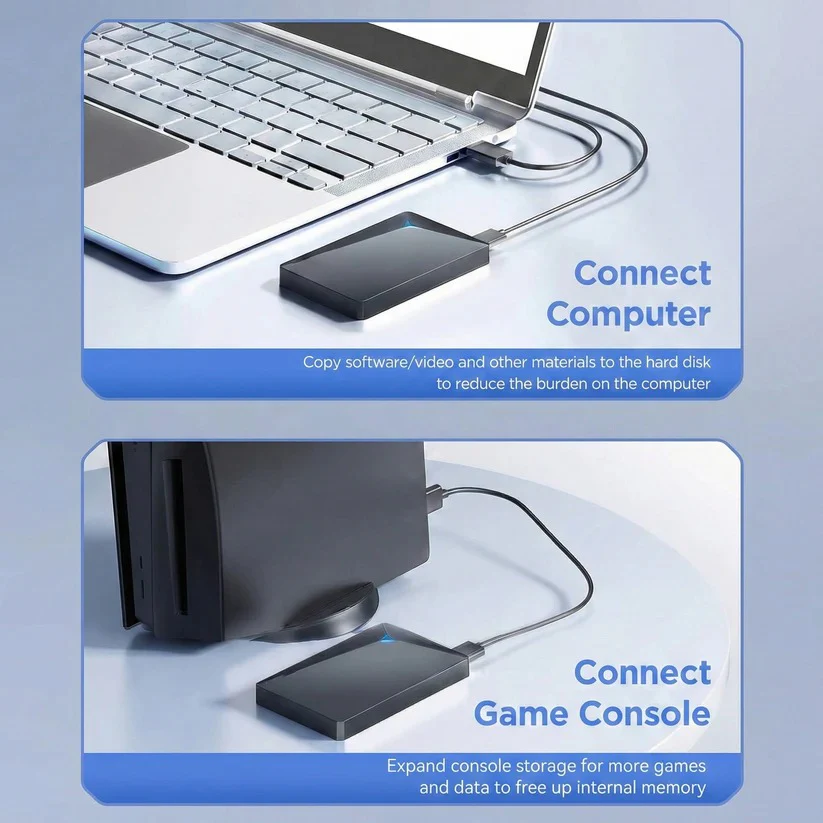 USB 3.0 External Hard Drive with High Speed Data Transfer for PC and Mac - Image 6