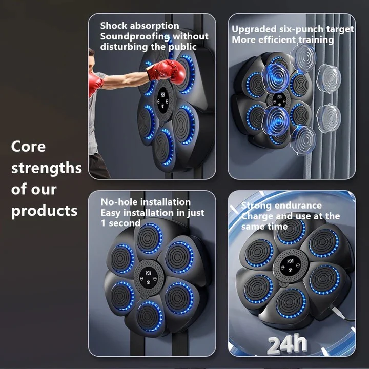 Wall Mounted USB Rechargeable Music Boxing Target - Image 8
