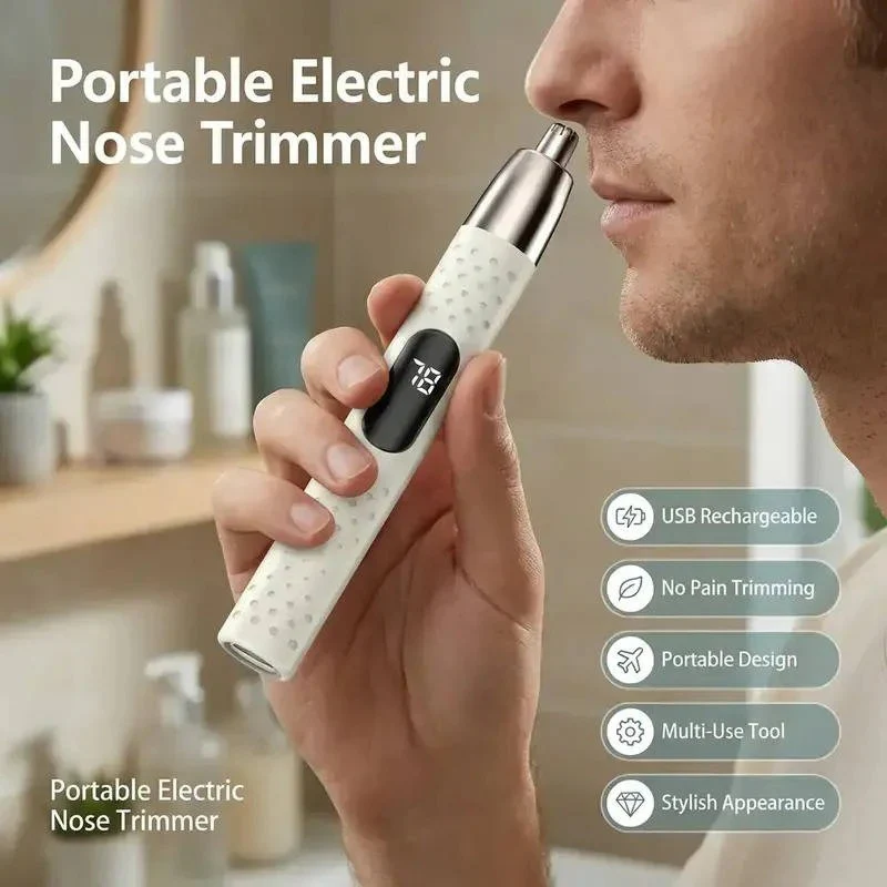 Unisex USB Rechargeable Nose and Ear Hair Trimmer - Image 7