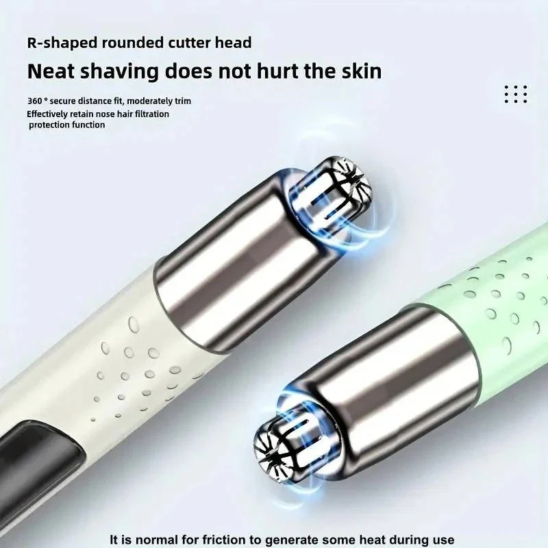 Unisex USB Rechargeable Nose and Ear Hair Trimmer - Image 8