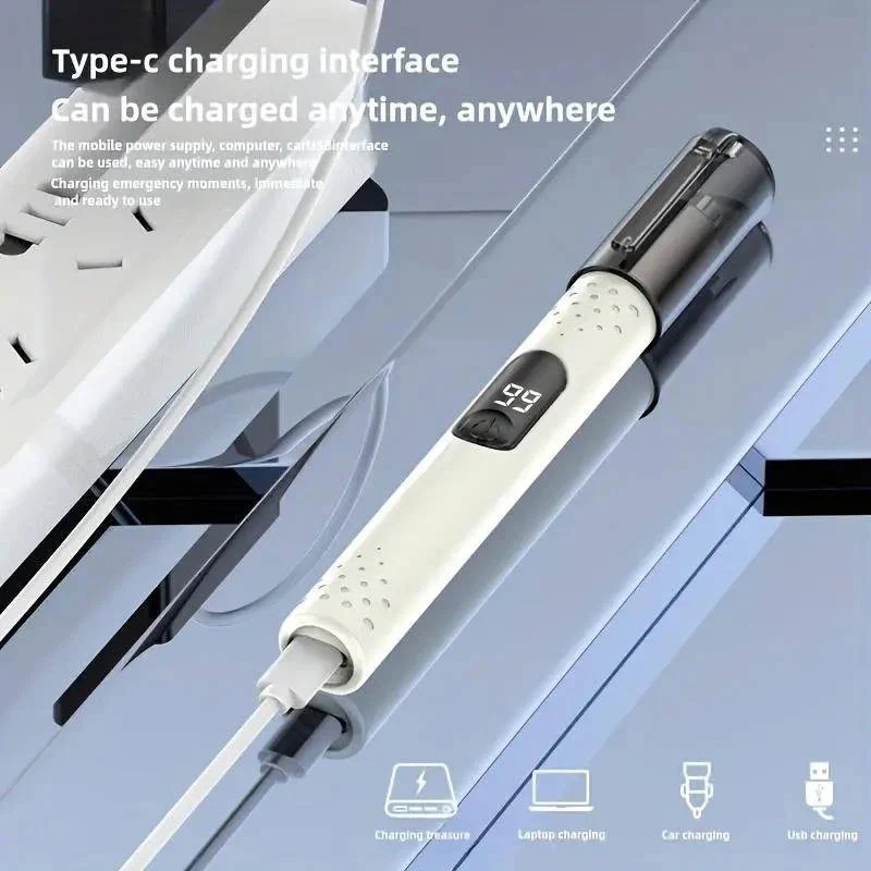 Unisex USB Rechargeable Nose and Ear Hair Trimmer - Image 9