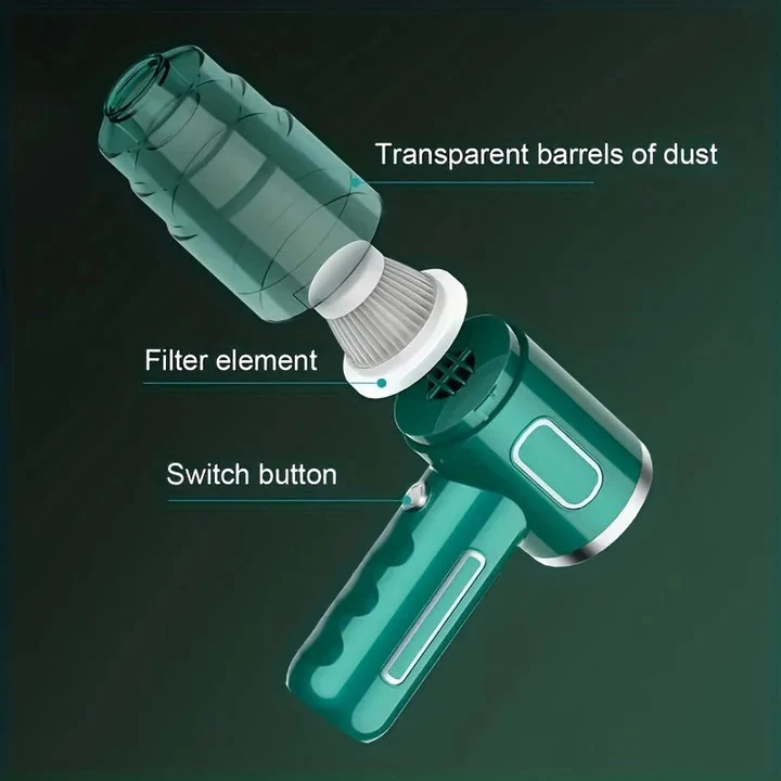 Cordless USB Rechargeable Portable Vacuum for Car and Home - Image 7