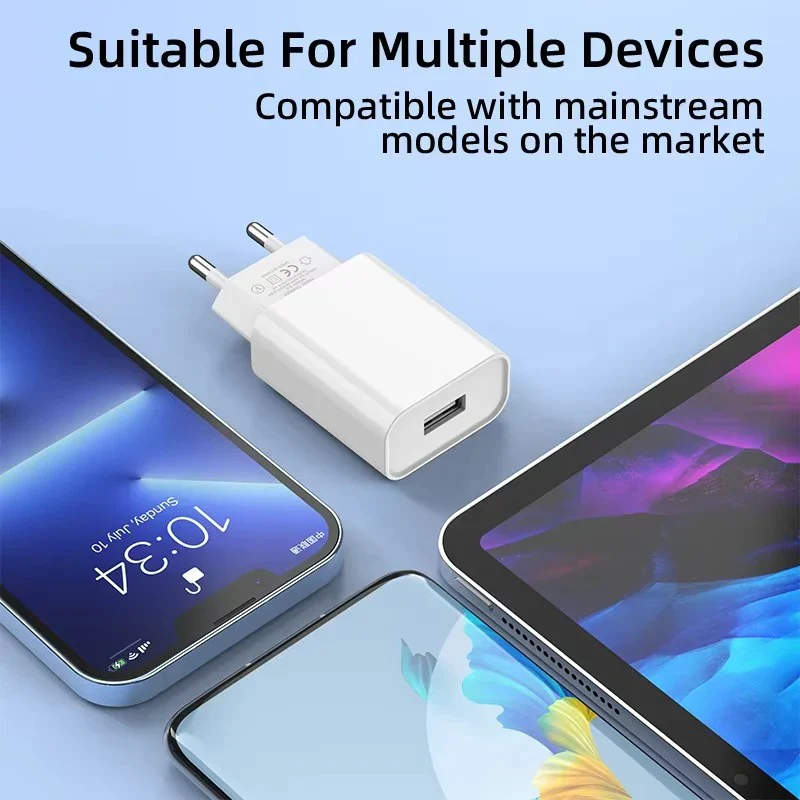 USB Wall Charger with 10W Output and 5V 2A Power Adapter - Image 8