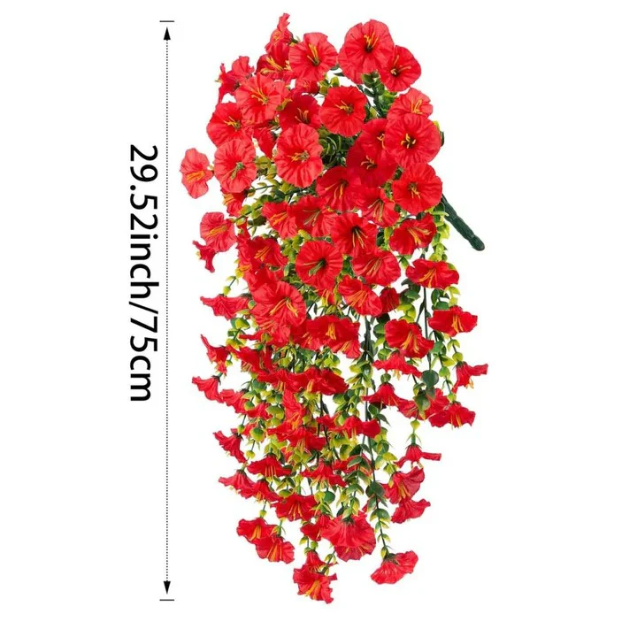 Artificial Morning Glory Hanging Vines for Outdoors - Image 4