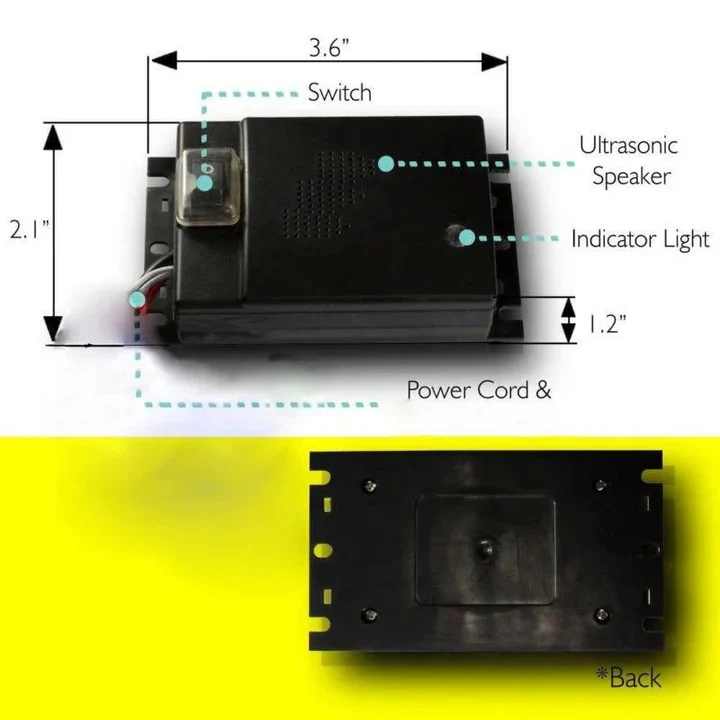 12V Vehicle Mounted Ultrasonic Rodent Deterrent Device - Image 7