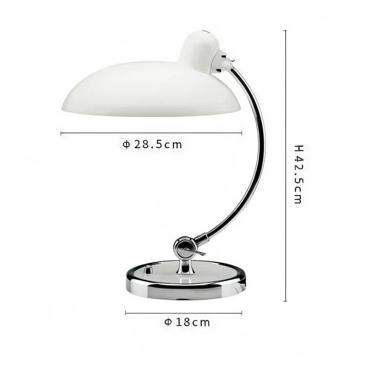 Vintage Adjustable Dome Desk Lamp with Iron Finish - Image 3