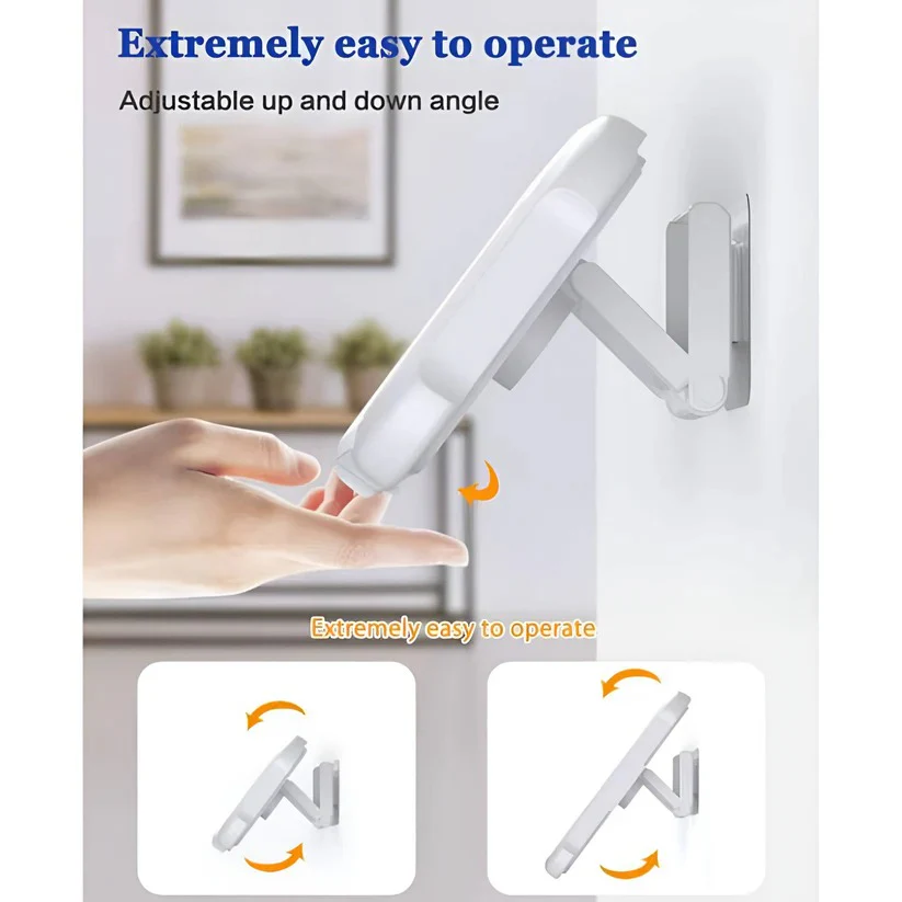 Wall Mount Bathroom Phone Holder with 480-Degree Rotation for Smartphones up to 6.8 Inches - Image 2