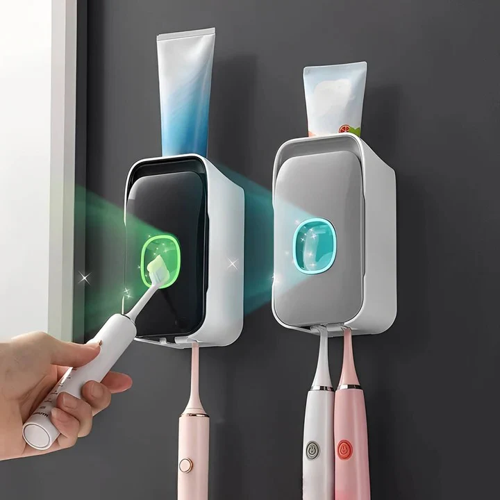 Wall Mounted Toothpaste Dispenser with Adhesive Installation - Image 3