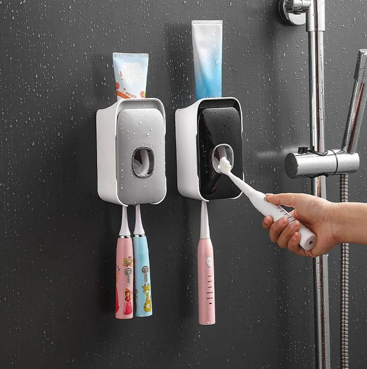 Wall Mounted Toothpaste Dispenser with Adhesive Installation - Image 5