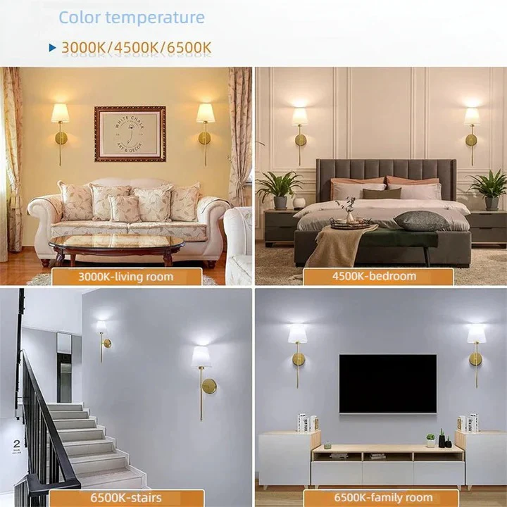 Wall Mounted Lights with Cordless Design, Set of 2 - Image 10