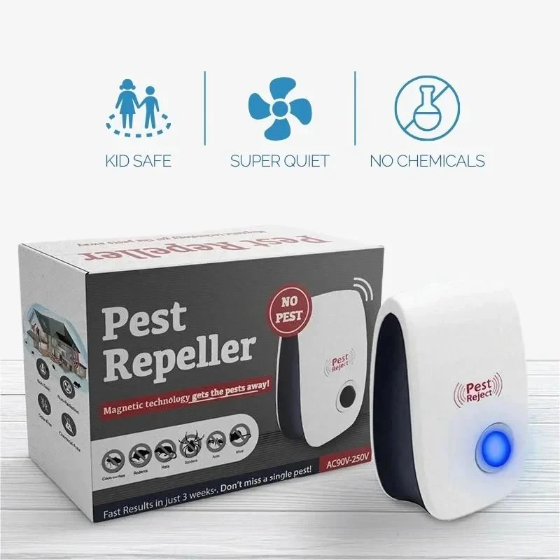 Ultrasonic Pest Repeller for Indoor Home Use with Single Button Design - Image 7