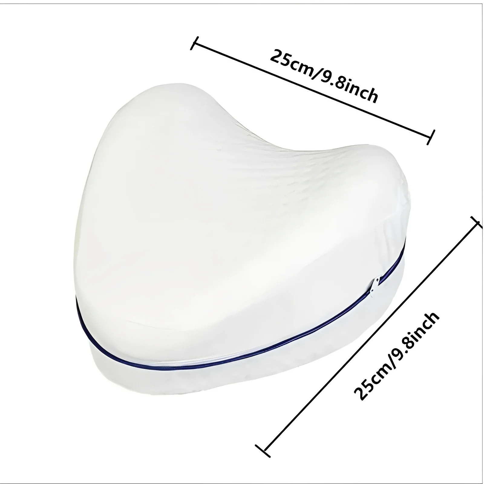 Washable Pillowcases for Leg Contour Pillows, 2 Pack with Zipper - Image 4