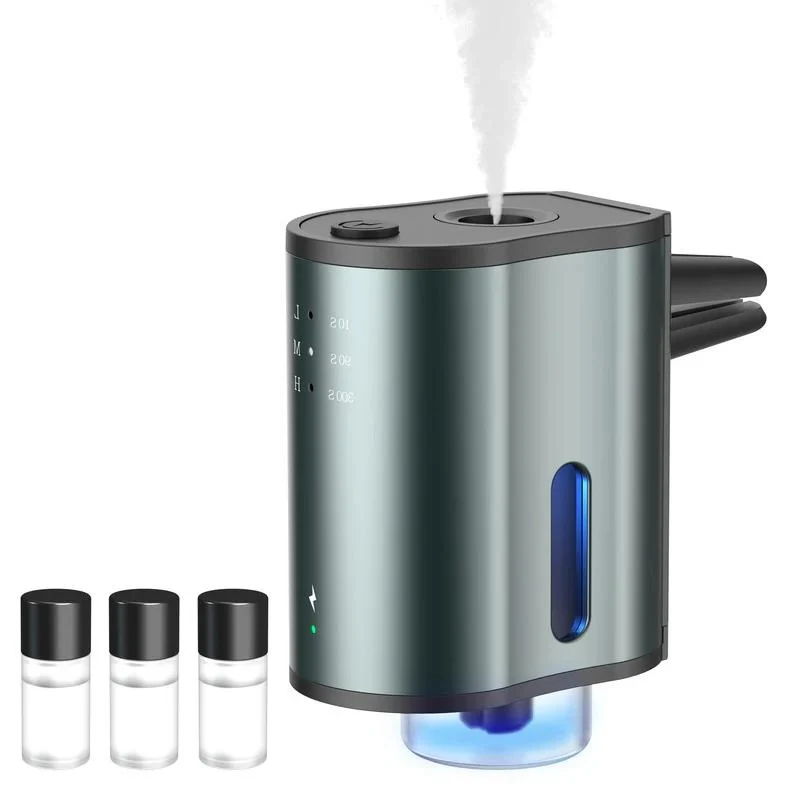 Waterless Car Aromatherapy Diffuser with Adjustable Fragrance Intensity and 3 Refill Bottles - Image 2