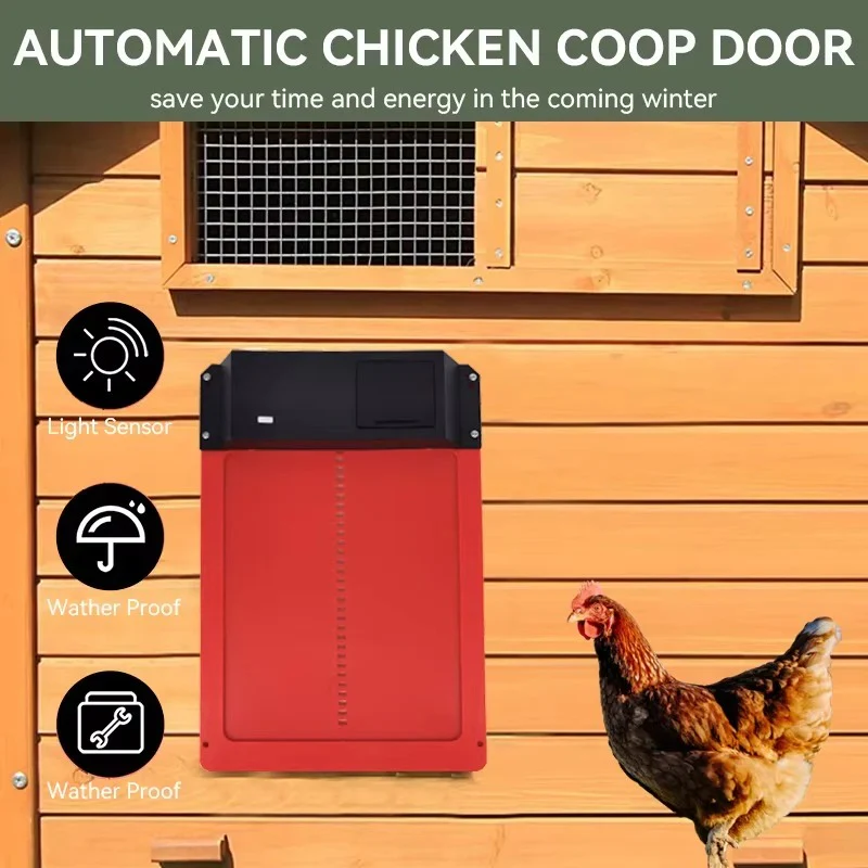 Automatic Chicken Coop Door with Light Sensor and Battery Operation - Image 5