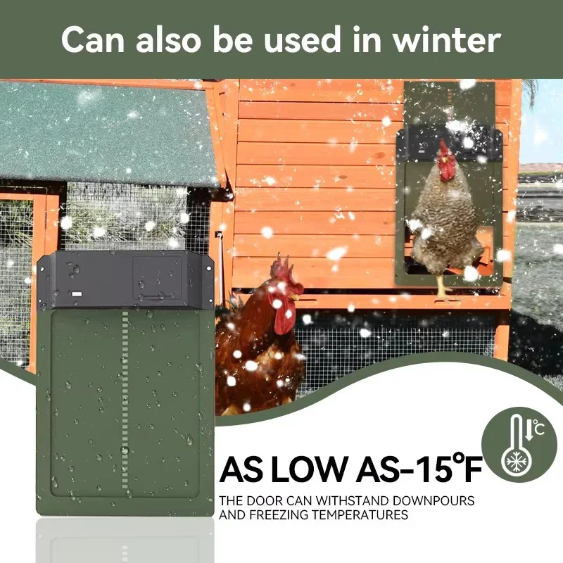 Automatic Chicken Coop Door with Light Sensor and Battery Operation - Image 8