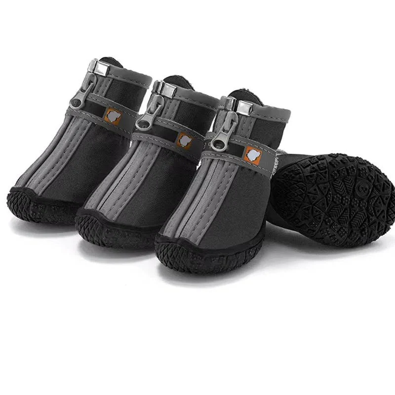 Waterproof Breathable Dog Paw Boots with Non Slip Sole for Outdoor Use, 4 Pack - Image 2