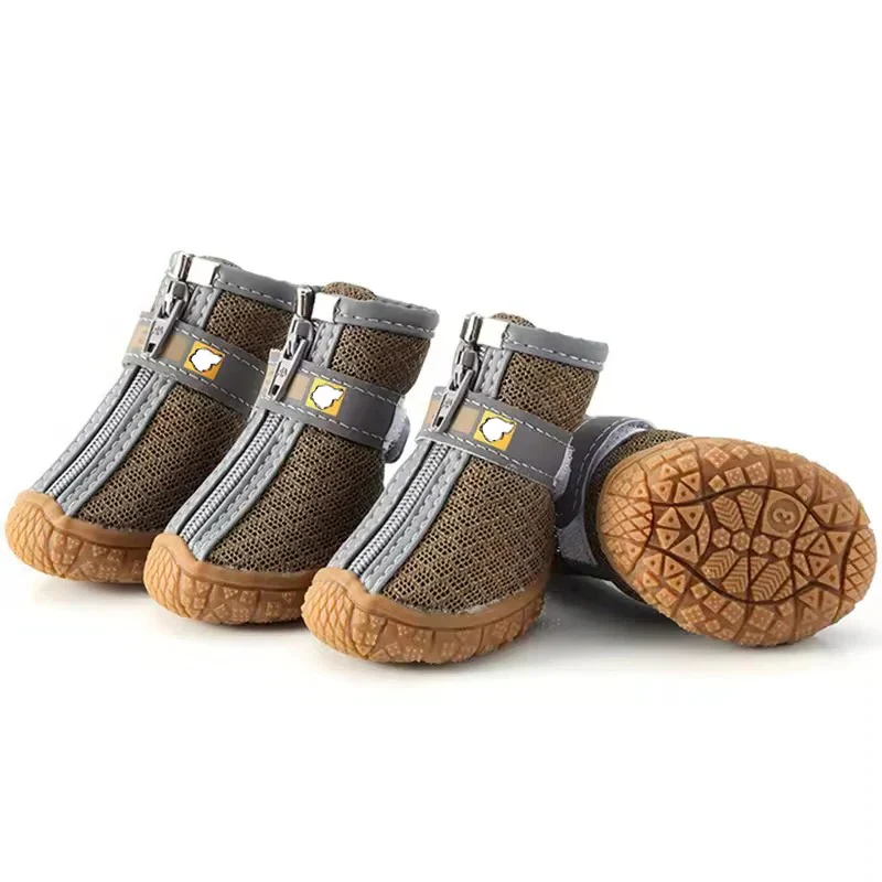 Waterproof Breathable Dog Paw Boots with Non Slip Sole for Outdoor Use, 4 Pack - Image 3