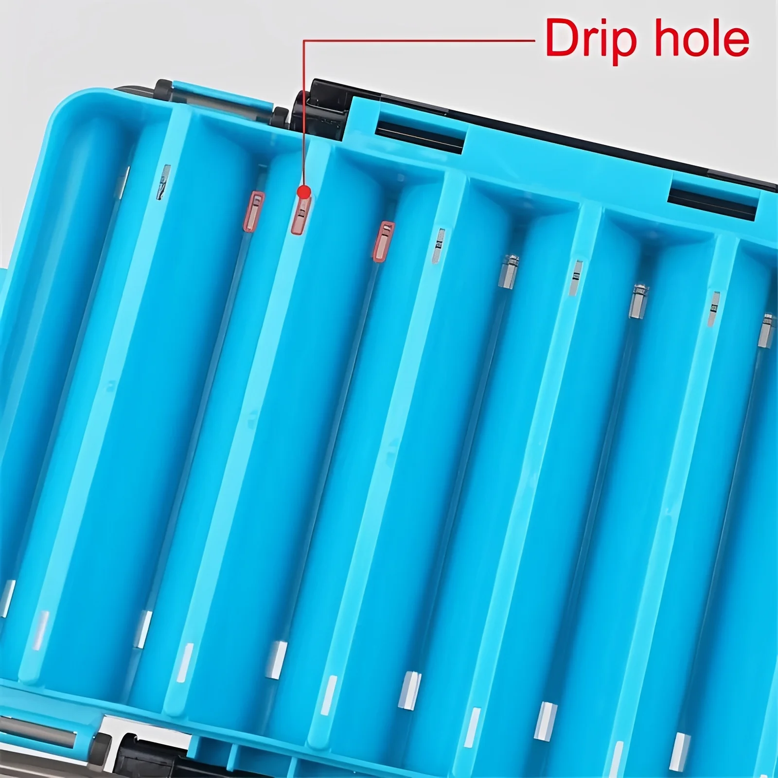 Fishing Tackle Box with Double Sided Compartment Storage - Image 17