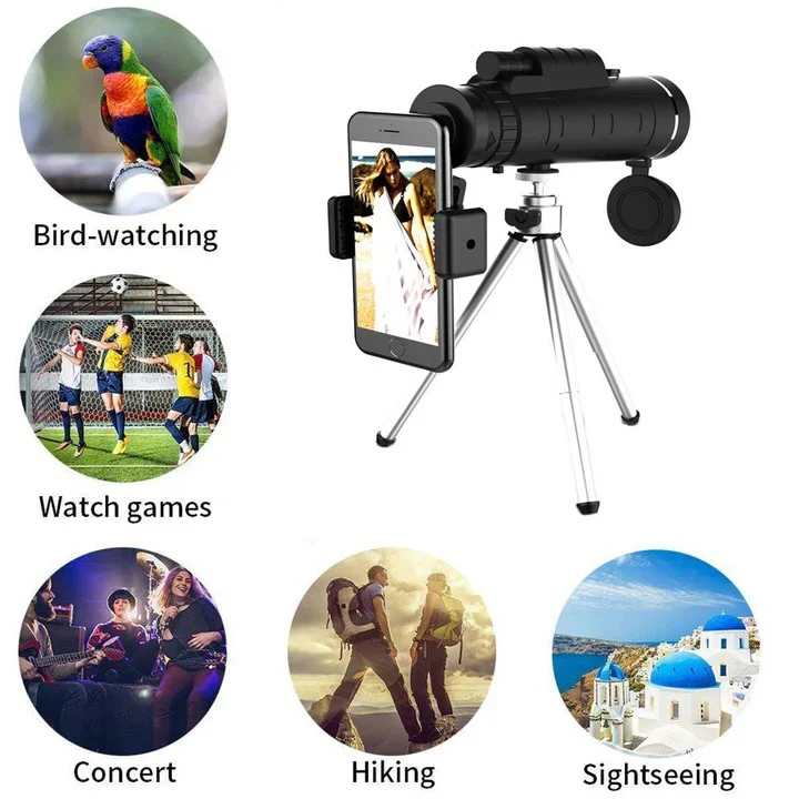 Monocular Telescope with Tripod and Phone Holder - Image 8