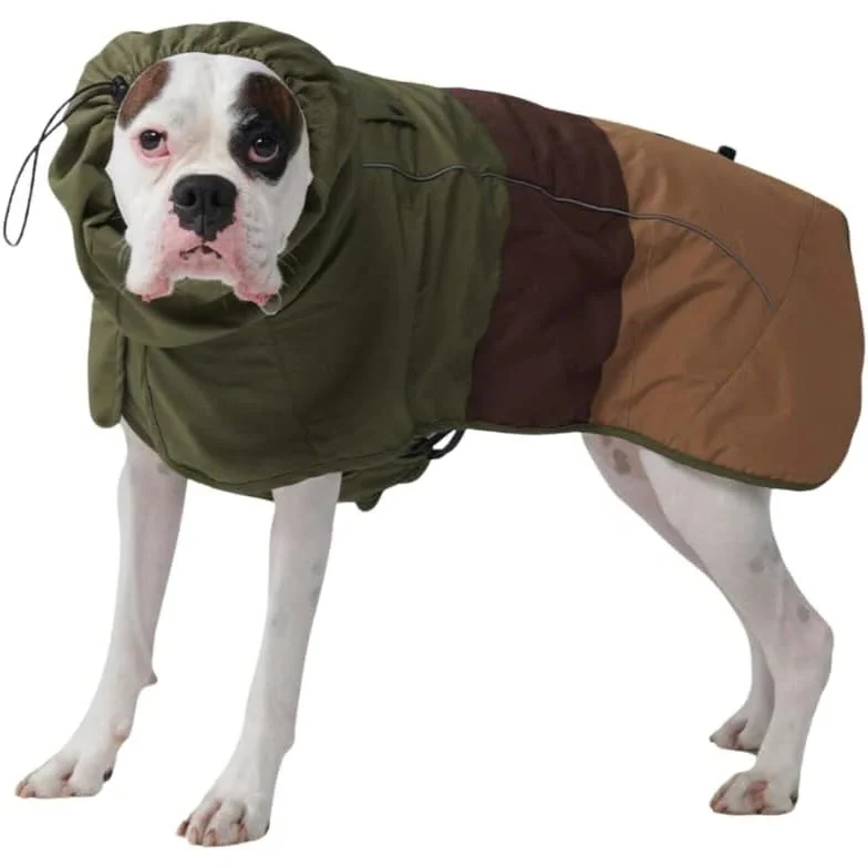 Waterproof Windproof Dog Rain Jacket with Reflective Full Body Coverage - Image 2