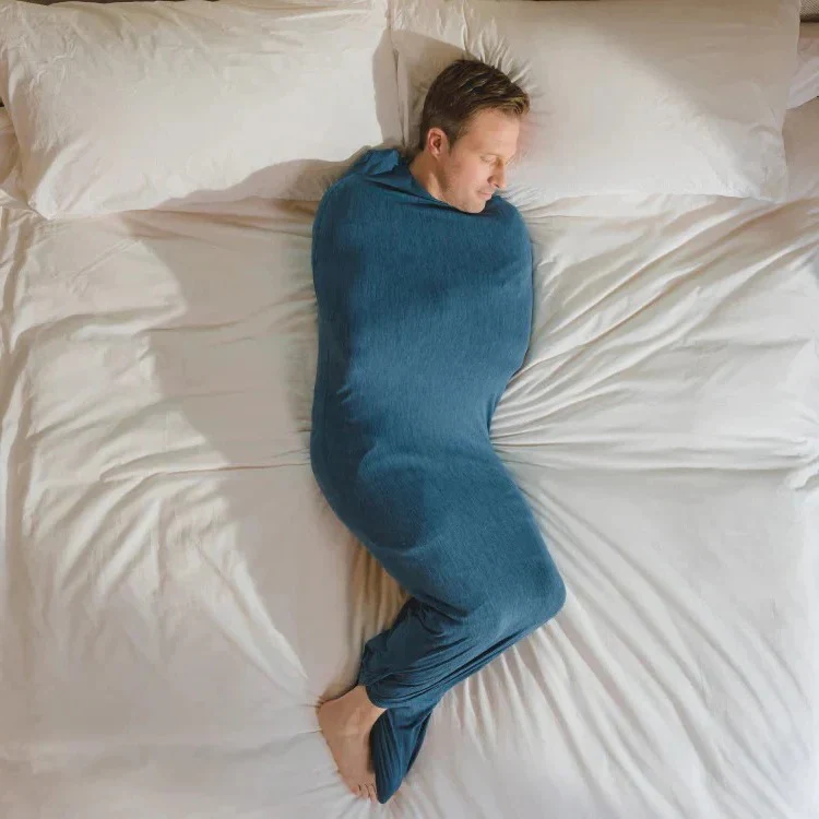 Unisex Wearable Swaddle Wrap Blanket Onesie with Open Drape Design - Image 2