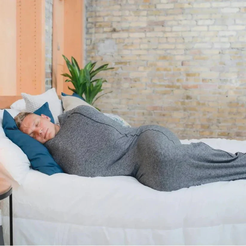 Unisex Wearable Swaddle Wrap Blanket Onesie with Open Drape Design - Image 3
