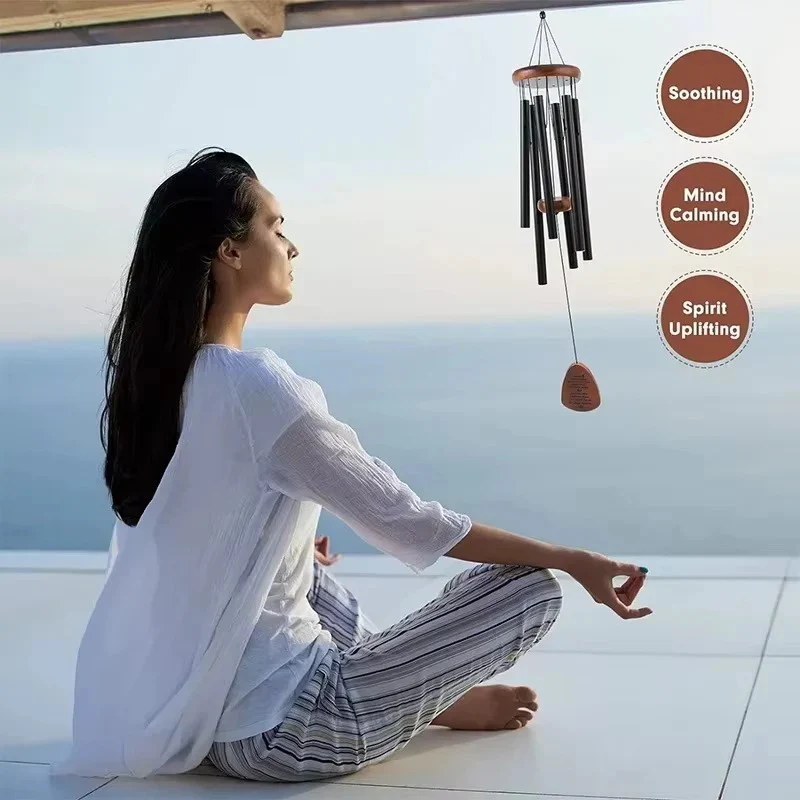Outdoor Wind Chimes with Aluminum Tubes and Wooden Accents - Image 7
