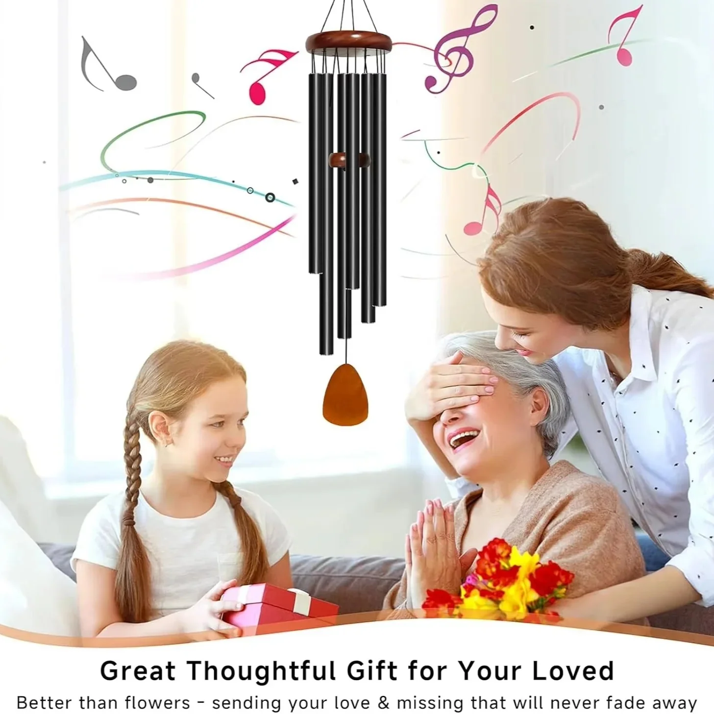 Outdoor Wind Chimes with Aluminum Tubes and Wooden Accents - Image 8
