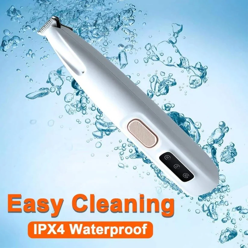 Cordless Pet Grooming Trimmer with LED Light and Ceramic Blade - Image 4