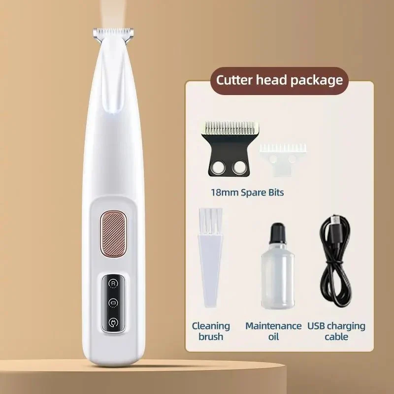 Cordless Pet Grooming Trimmer with LED Light and Ceramic Blade - Image 6