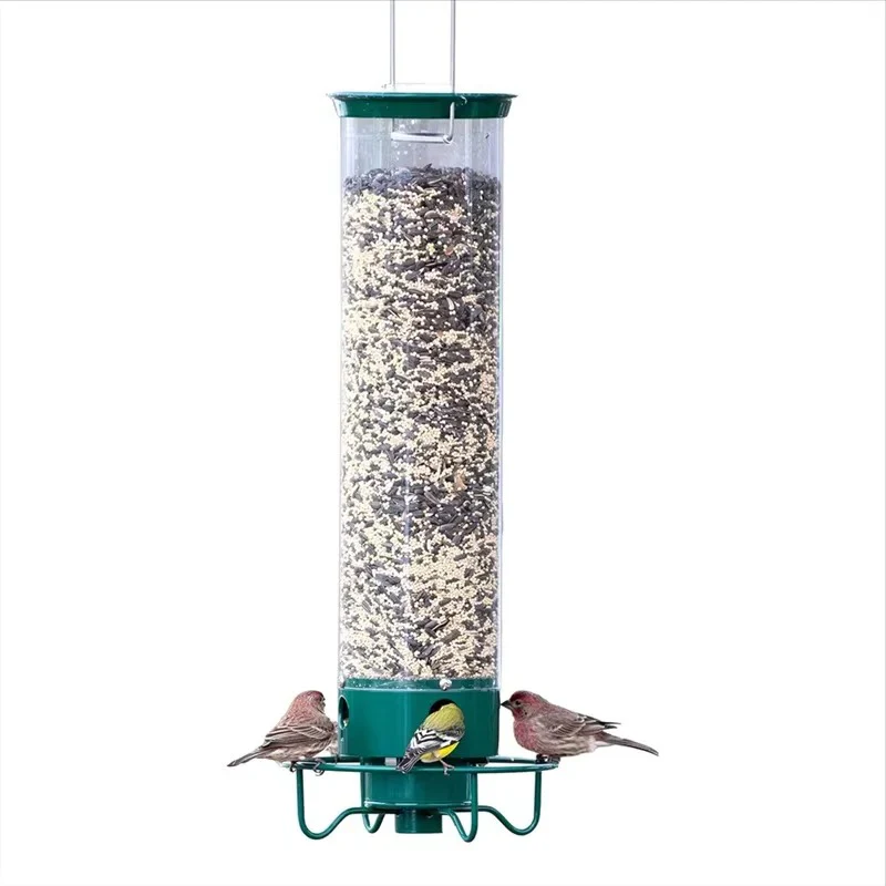 Window Mounted Metal Bird Feeder and Weight-Activated Perch for Seed Feeding - Image 3
