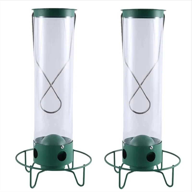 Window Mounted Metal Bird Feeder and Weight-Activated Perch for Seed Feeding - Image 4