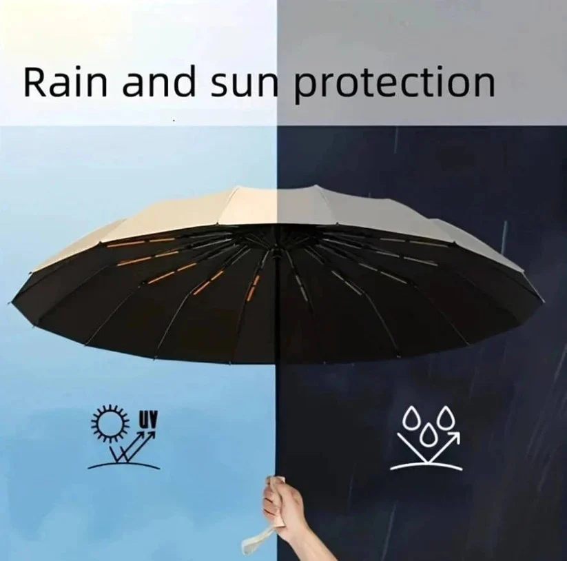 Foldable Umbrella with Large Grip Handle, 38 Inch Canopy - Image 6