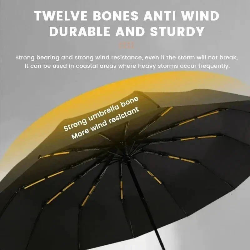 Foldable Umbrella with Large Grip Handle, 38 Inch Canopy - Image 7