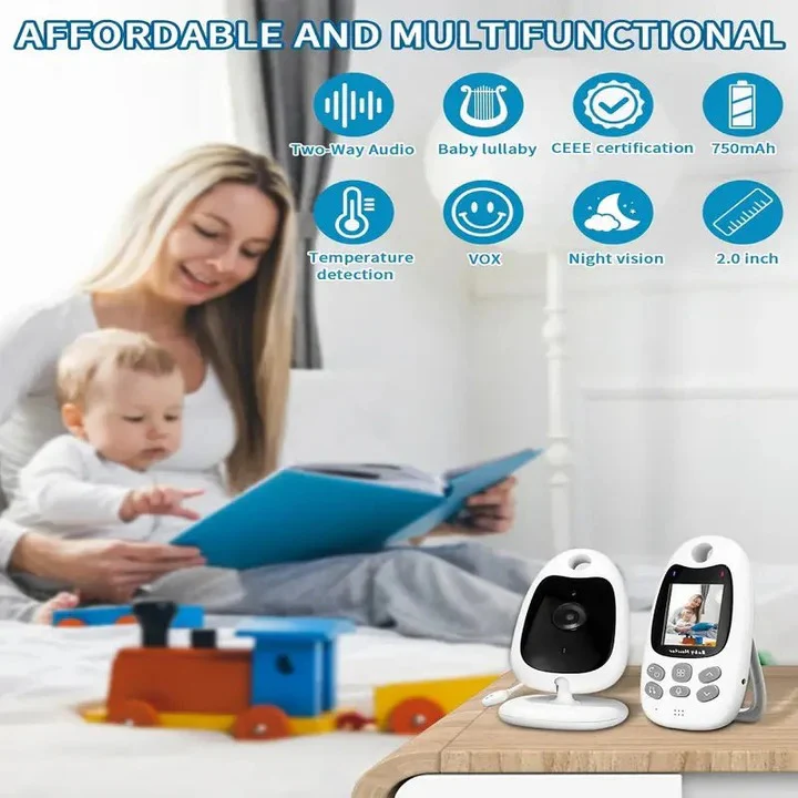 Portable Baby Monitor with Night Vision Camera and Two Way Audio - Image 2